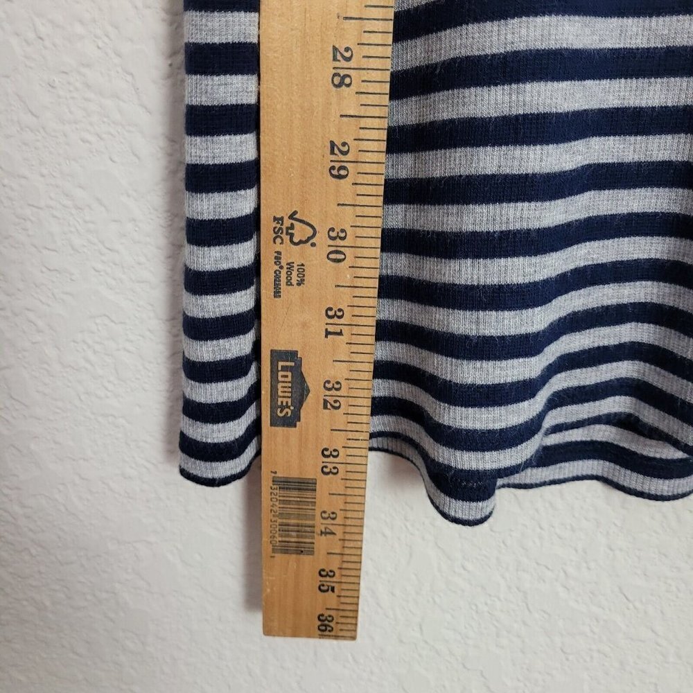 Chico's Zenergy Amber Striped Tunic Dress Gray Navy Active Wear 0 (US Small/4) - Picture 5 of 13